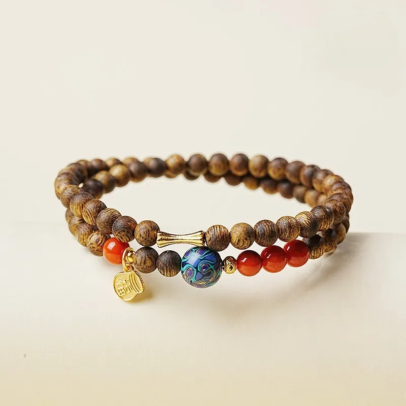 RIXIANGWAN Fragrance Agarwood Bracelets Unisex-4