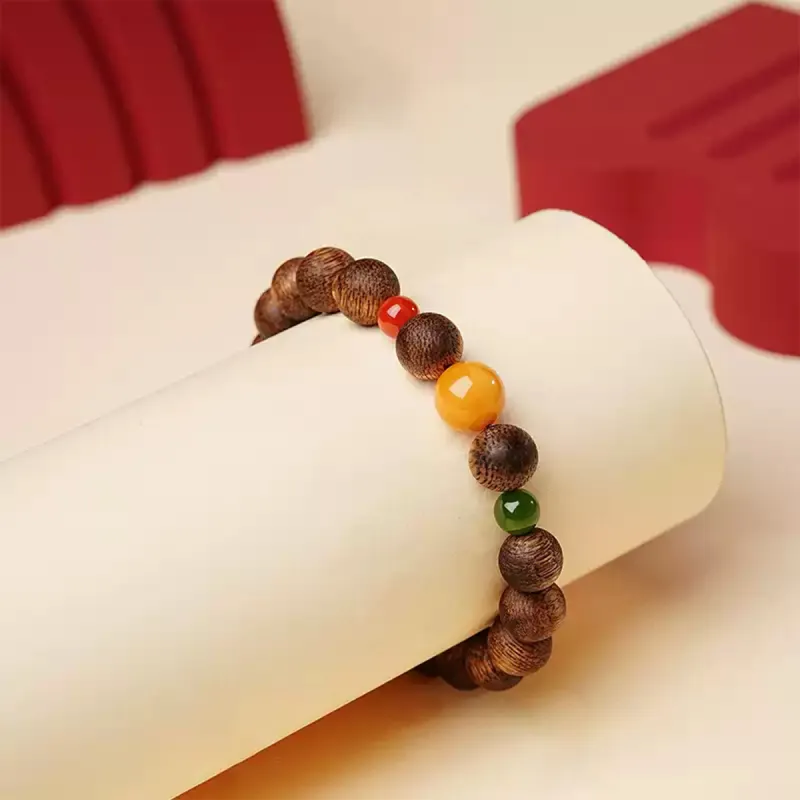 RIXIANGWAN Fragrance Agarwood Bracelets Unisex-2