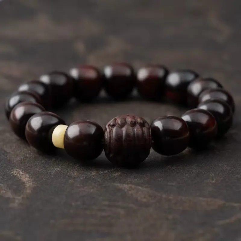 RIXIANGWAN Pterocarpus Bracelets Unisex-17