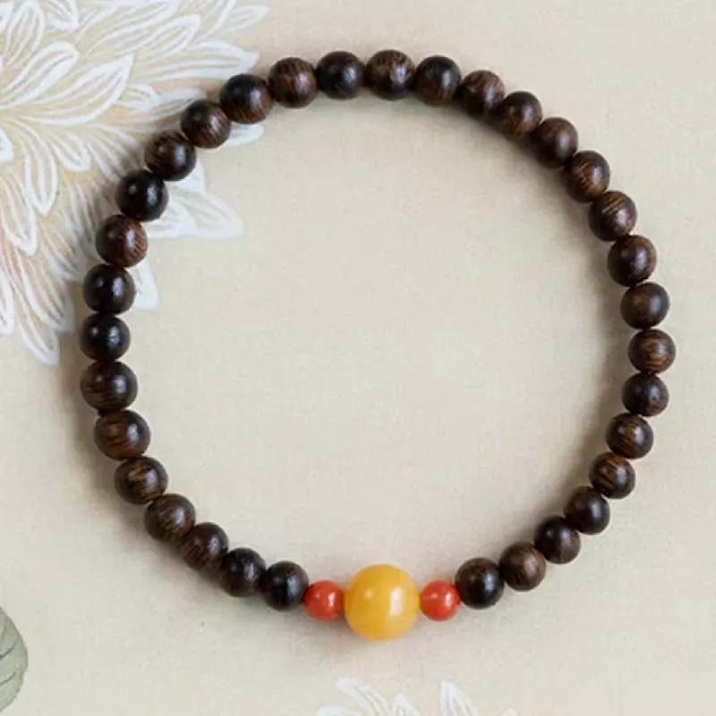 RIXIANGWAN Fragrance Agarwood Bracelets Unisex-4