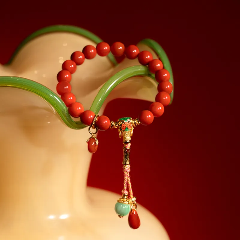RIXIANGWAN South Red Agate Bracelets Unisex-1