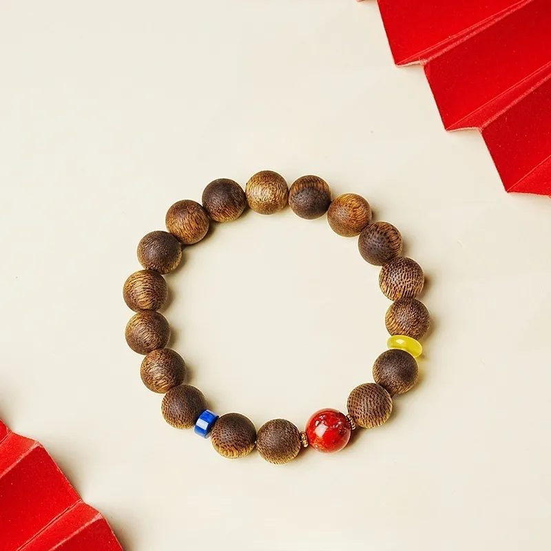 RIXIANGWAN Fragrance Agarwood Bracelets Unisex-2