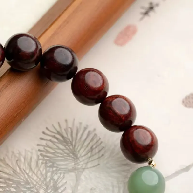 RIXIANGWAN Pterocarpus Bracelets Unisex-8