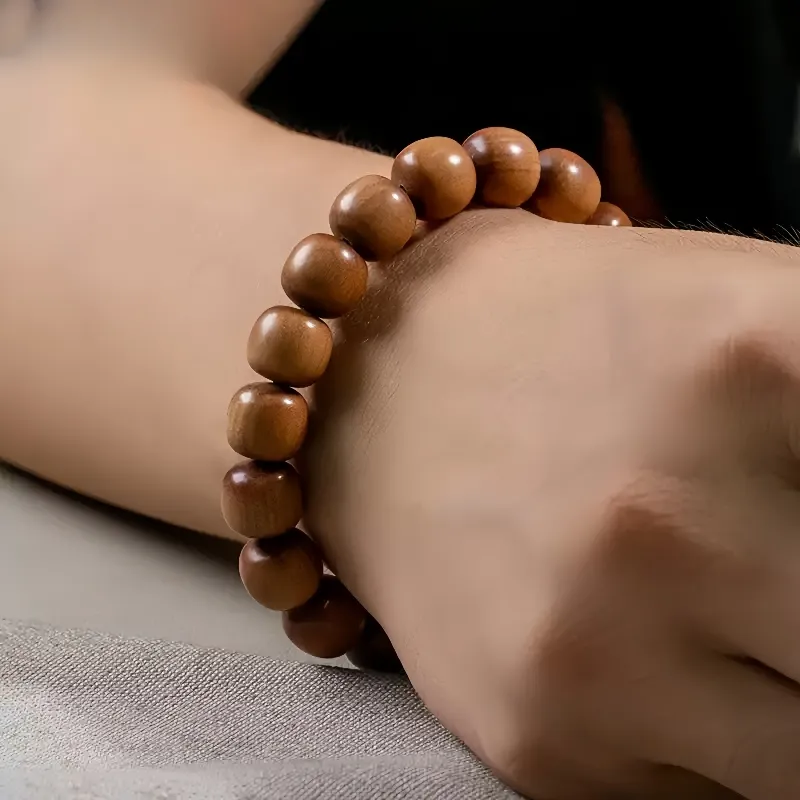 RIXIANGWAN Laoshan Sandalwood Bracelets Unisex-4