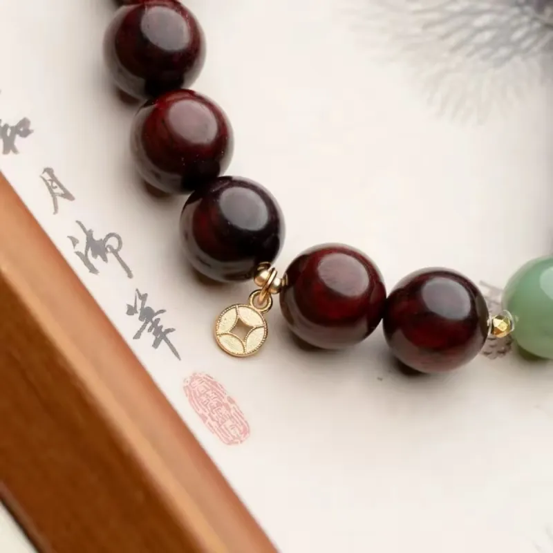 RIXIANGWAN Pterocarpus Bracelets Unisex-9