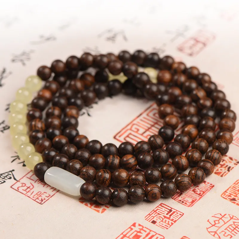 RIXIANGWAN Fragrance Agarwood Bracelets Unisex-4