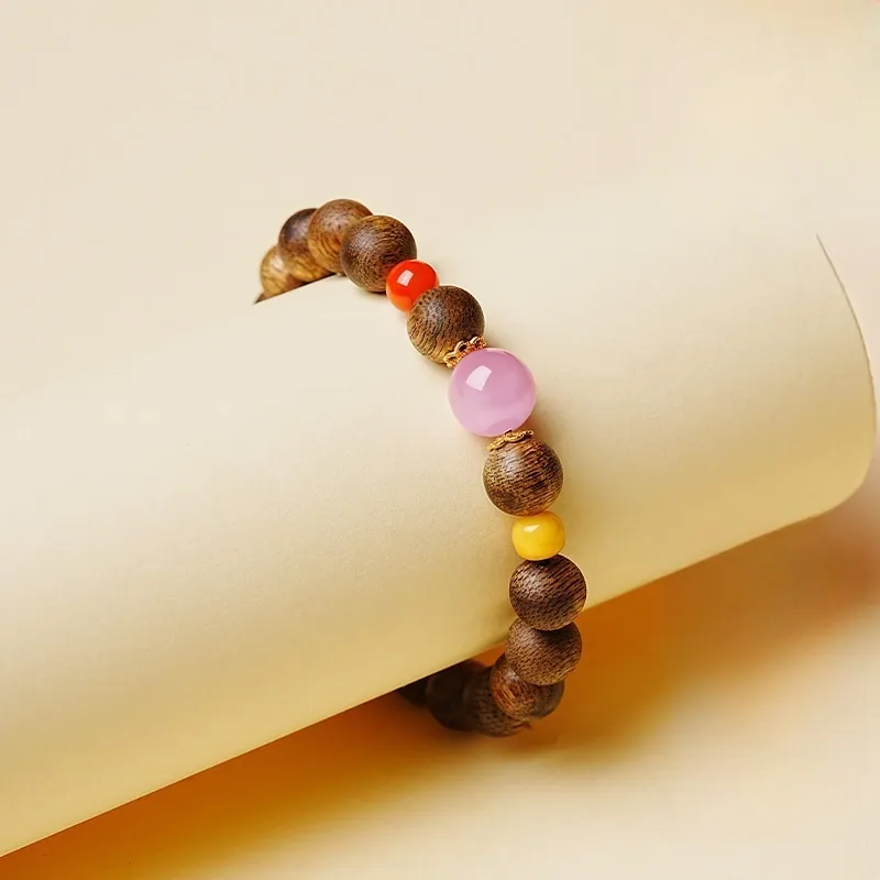RIXIANGWAN Fragrance Agarwood Bracelets Unisex-4