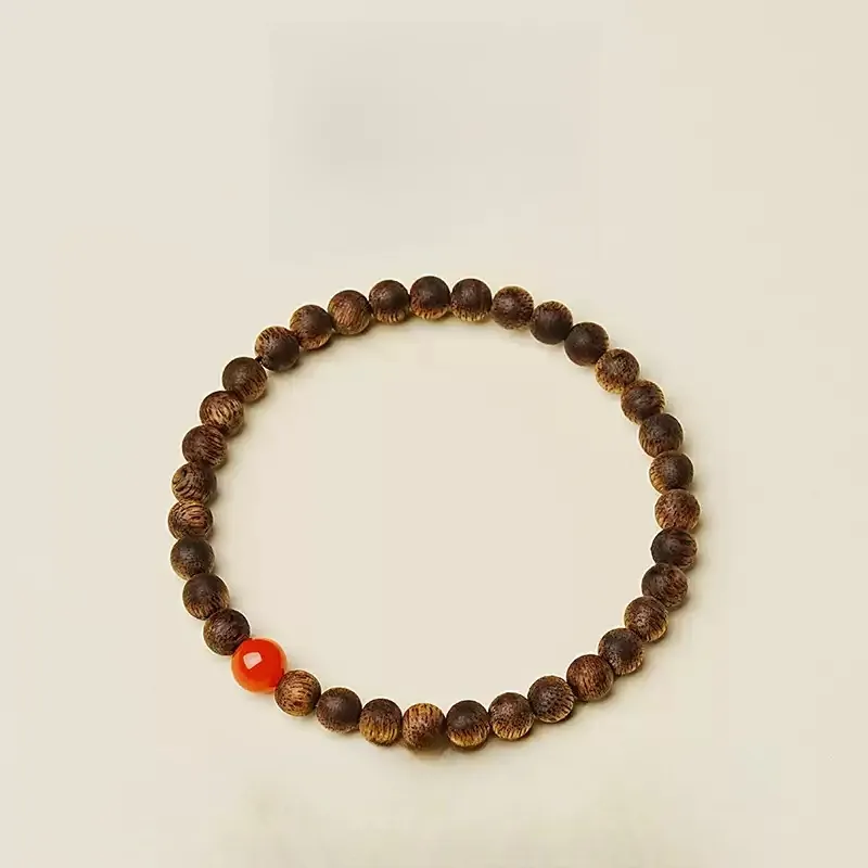 RIXIANGWAN Fragrance Agarwood Wooden Bracelets Unisex-3