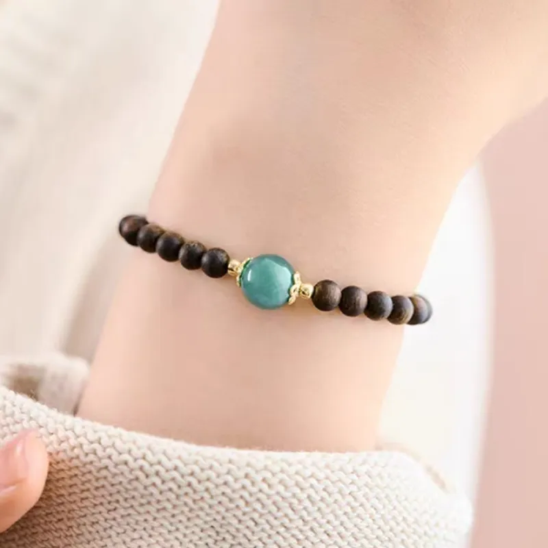 RIXIANGWAN Fragrance Agarwood Bracelets Unisex-1