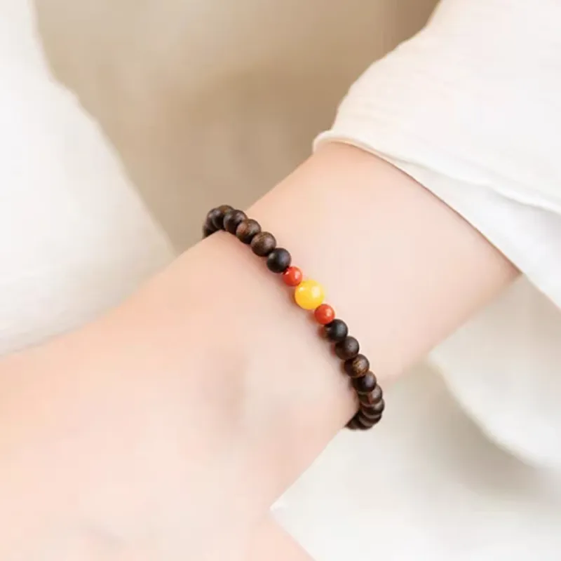 RIXIANGWAN Fragrance Agarwood Bracelets Unisex-2