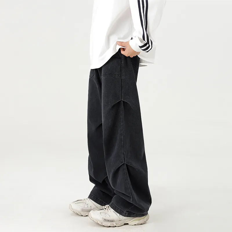 NAICHA STUDIO Jeans Unisex Black Gray-6