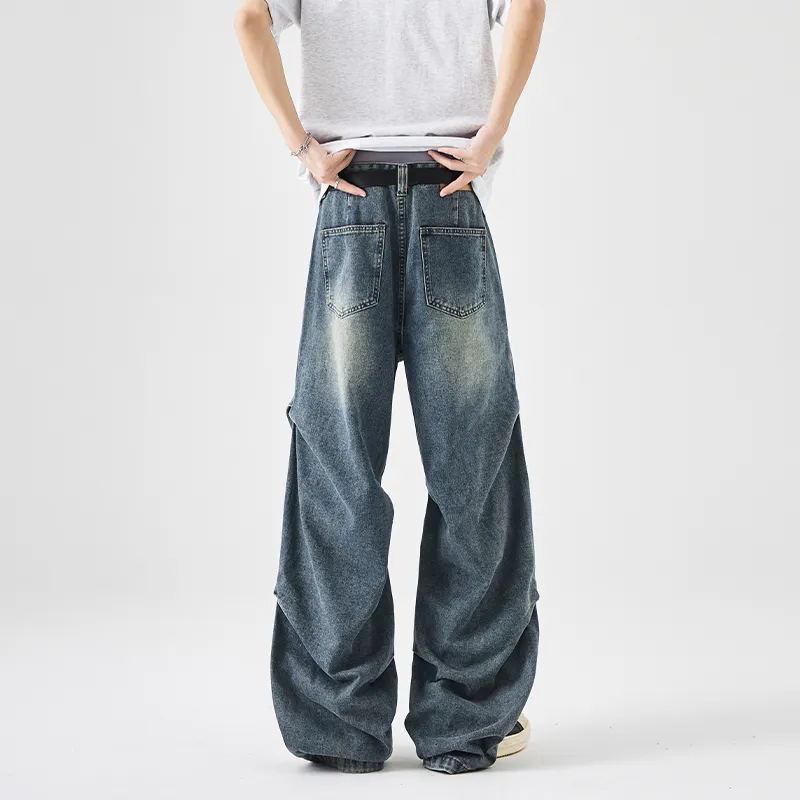 NAICHA STUDIO Jeans Unisex Black Gray-12
