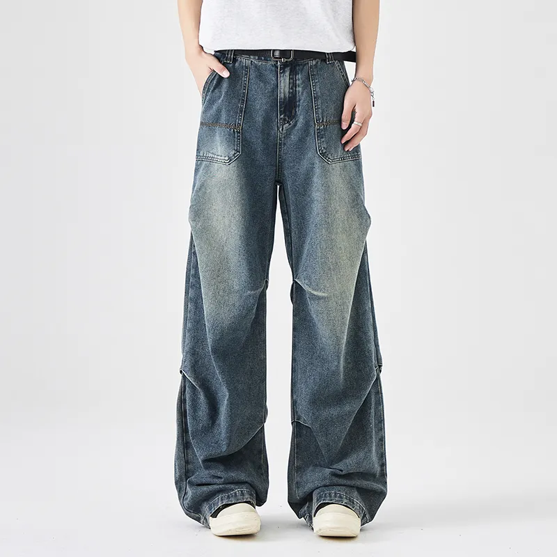 NAICHA STUDIO Jeans Unisex Black Gray-9