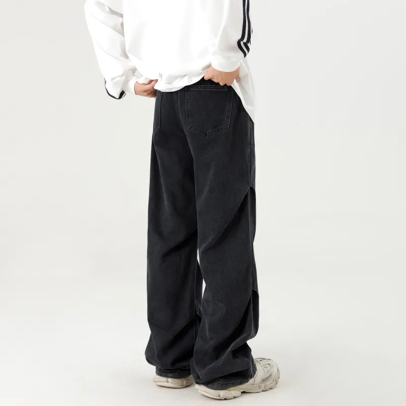 NAICHA STUDIO Jeans Unisex Black Gray-2