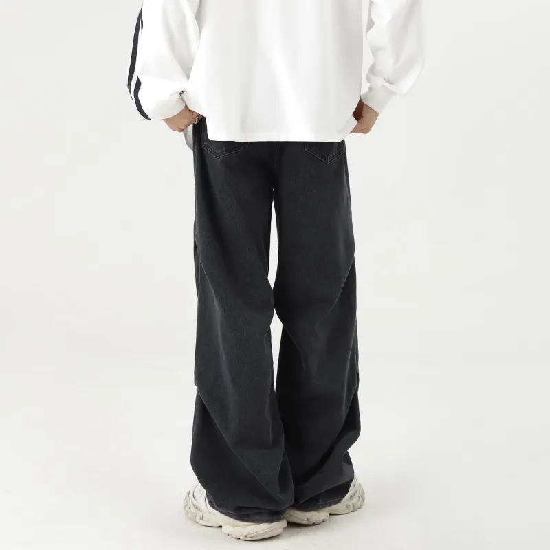 NAICHA STUDIO Jeans Unisex Black Gray-3