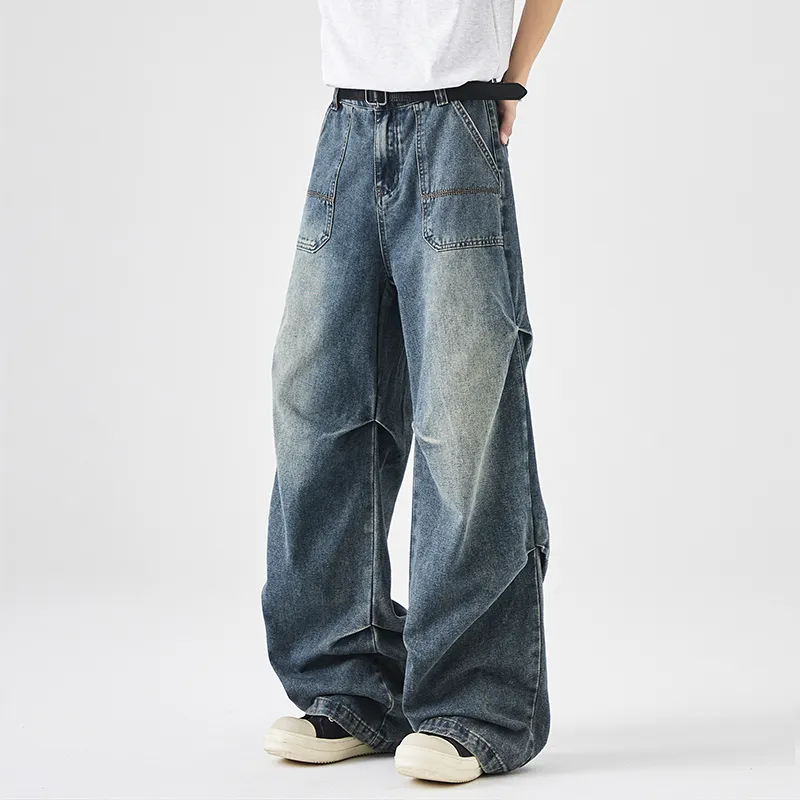 NAICHA STUDIO Jeans Unisex Black Gray-10
