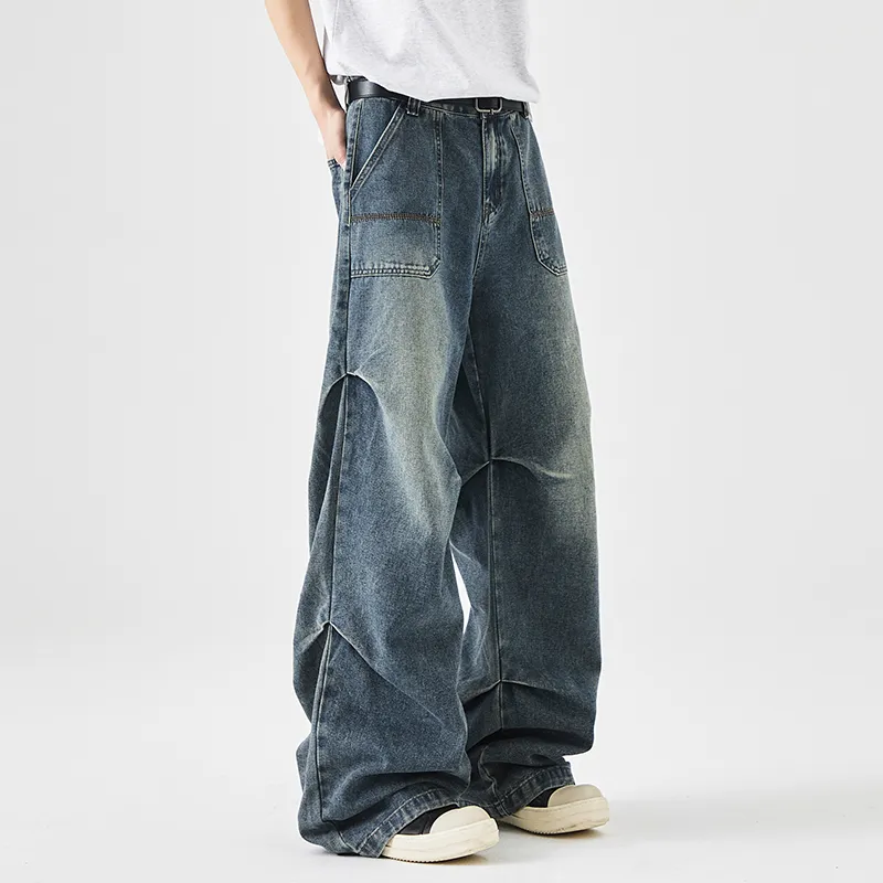 NAICHA STUDIO Jeans Unisex Black Gray-11