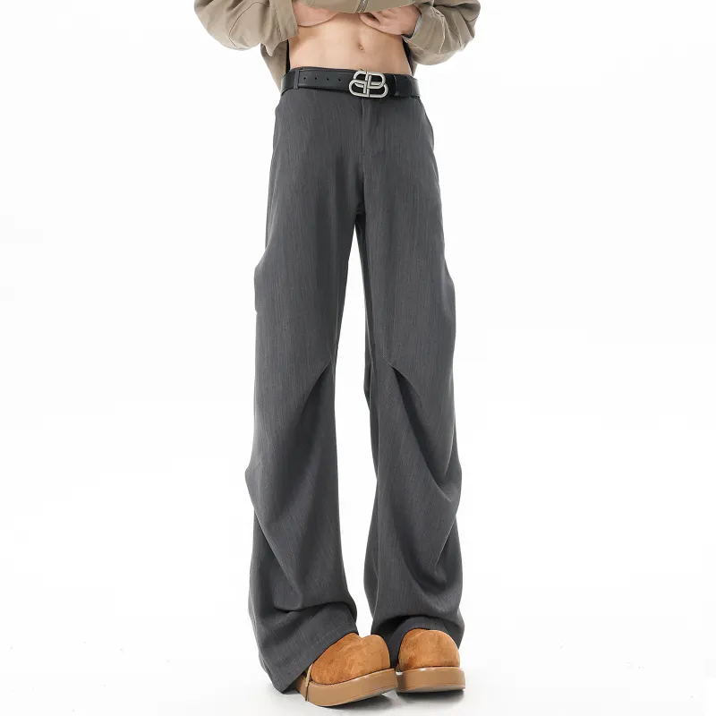 Love Monster Casual Pants Unisex Gray-4