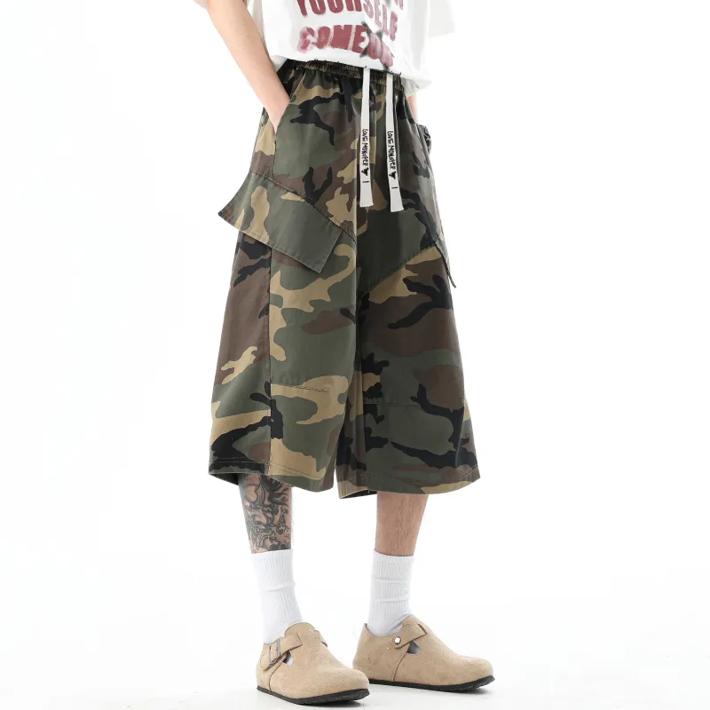 Love Monster Casual Shorts Unisex Camouflage-6