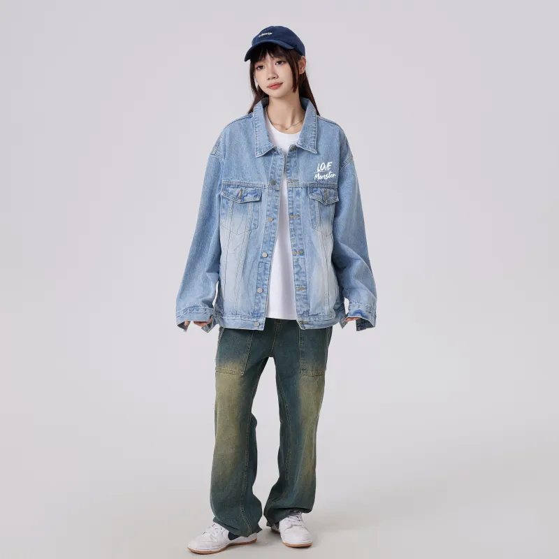 Love Monster Denim Jacket Unisex-12
