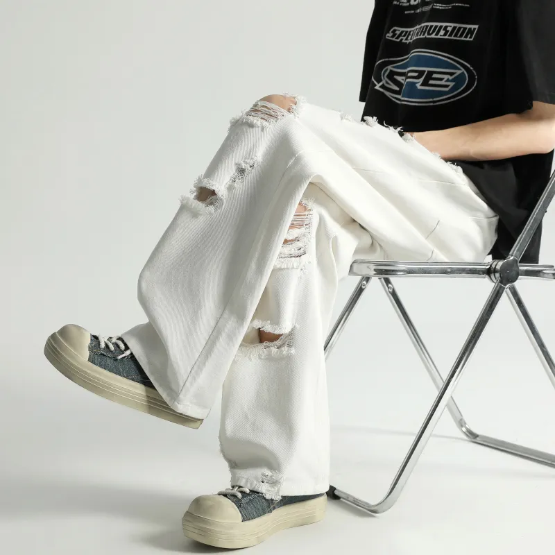 Love Monster Jeans Unisex White-6