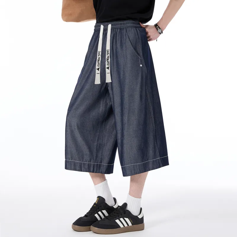 Love Monster Denim Shorts Unisex-2