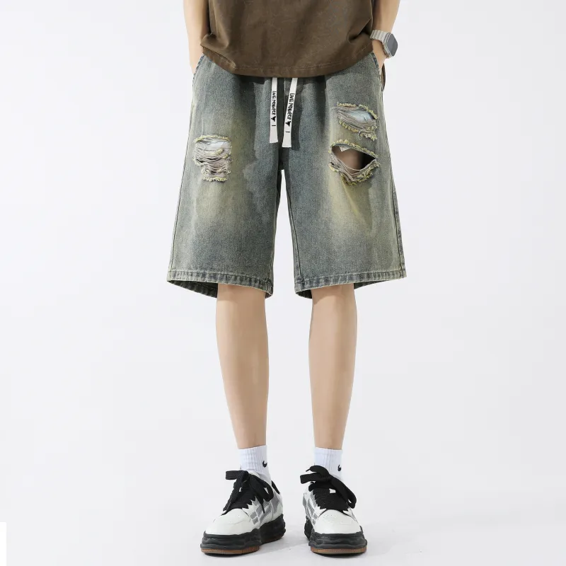 Love Monster Denim Shorts Unisex-18