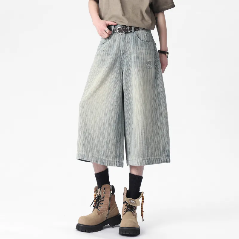 Love Monster Denim Shorts Unisex-2