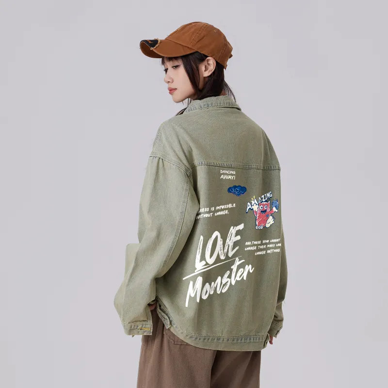 Love Monster Denim Jacket Unisex-8