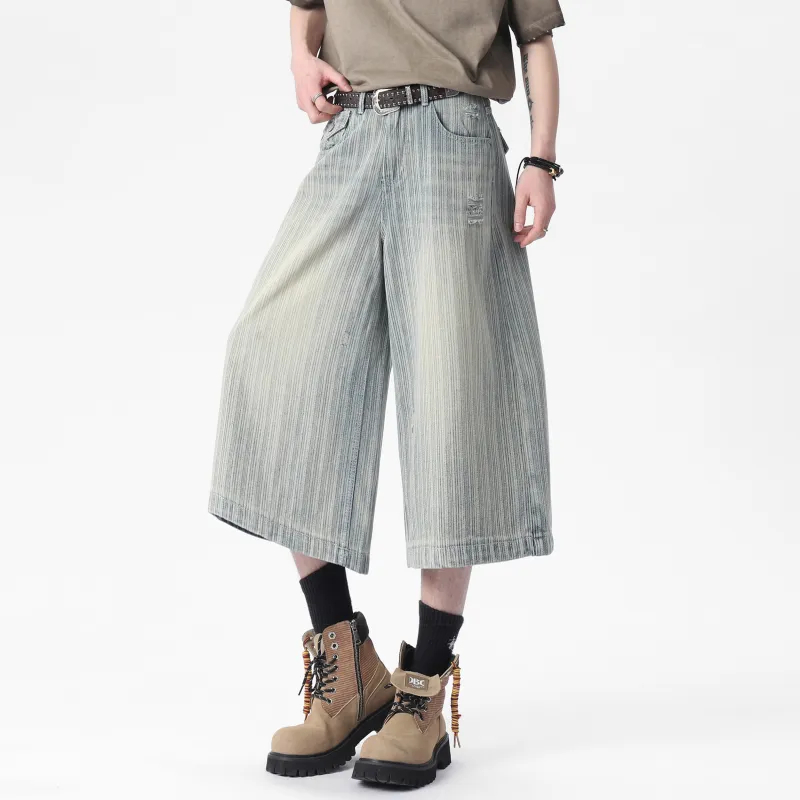 Love Monster Denim Shorts Unisex-3