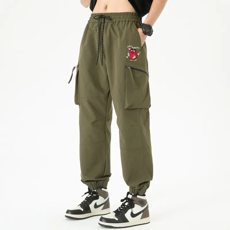 Love Monster Casual Pants Unisex-13