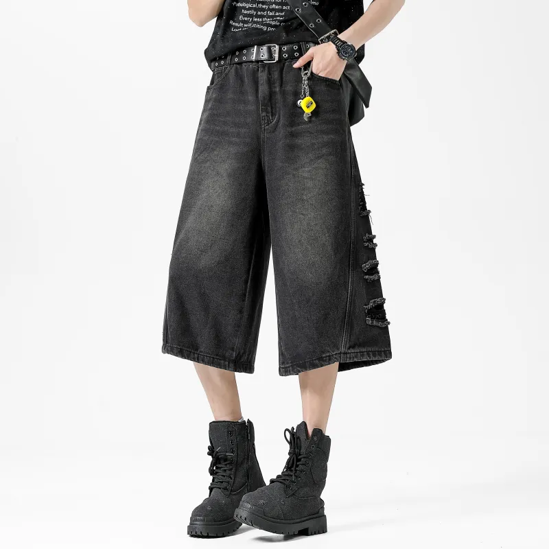 Love Monster Denim Shorts Unisex-6