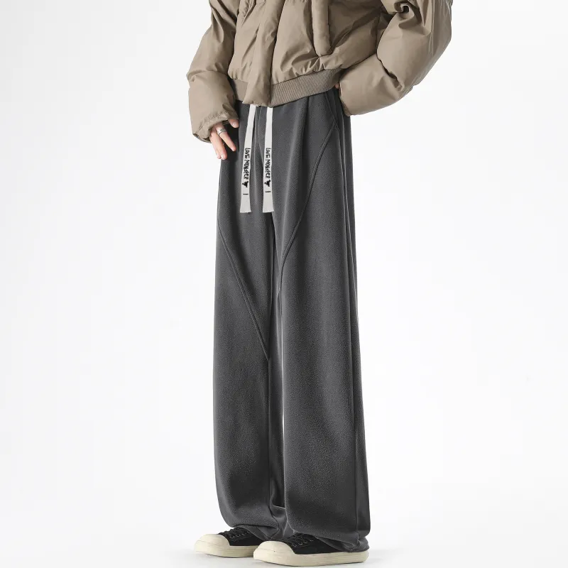 Love Monster Casual Pants Unisex Brown-9