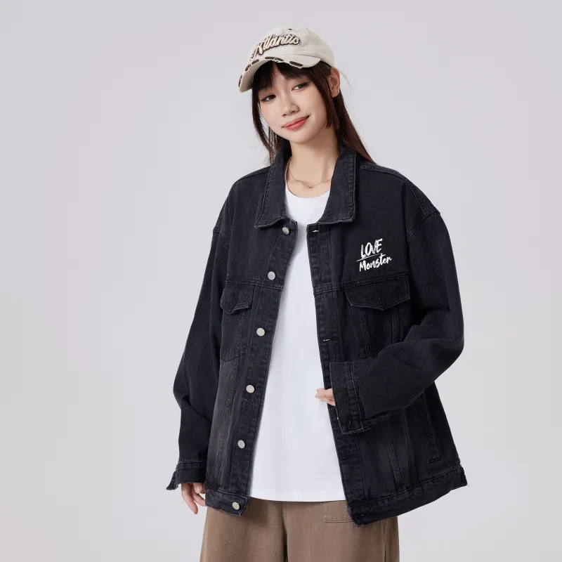 Love Monster Denim Jacket Unisex-4