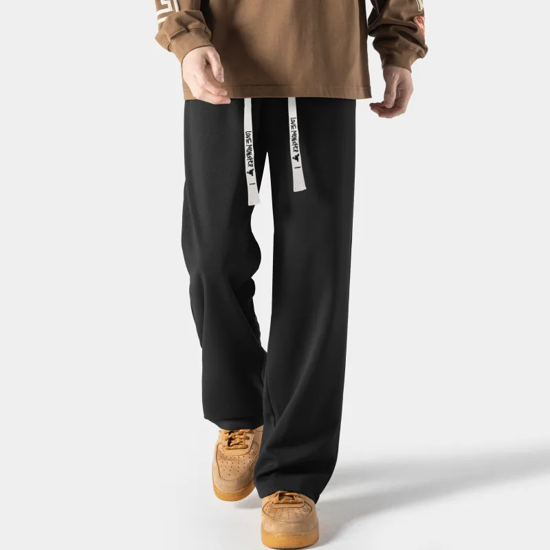 Love Monster Casual Pants Unisex Burgundy-3