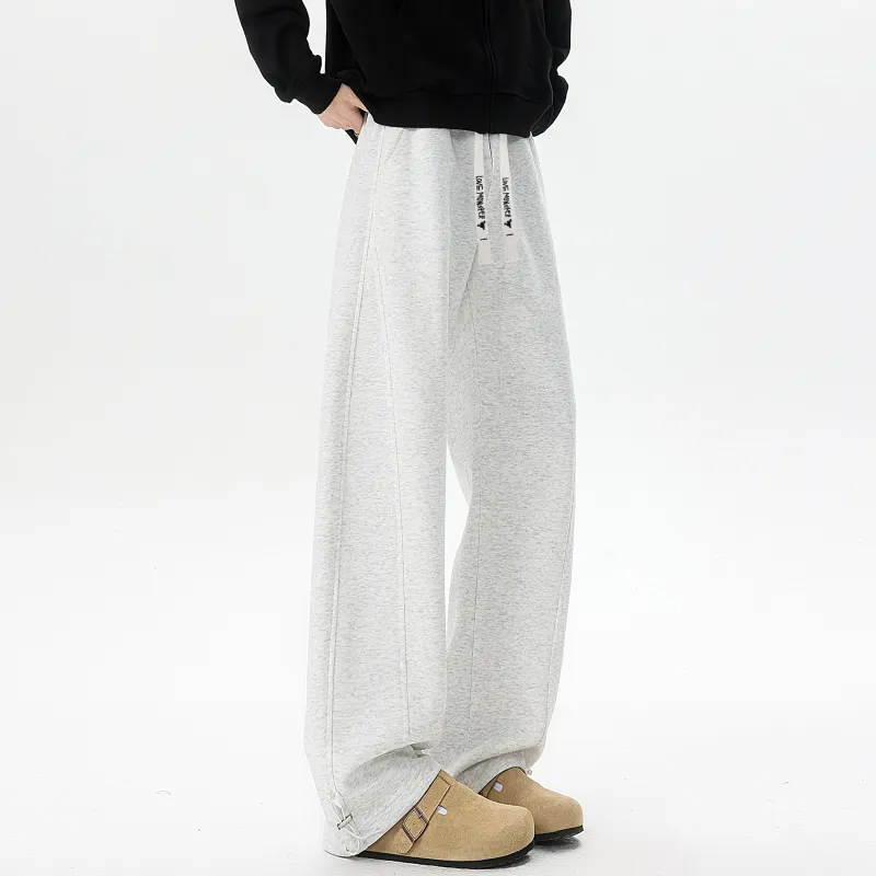 Love Monster Casual Pants Unisex Light Heather Gray-4