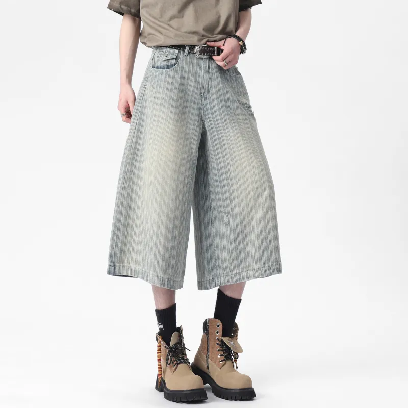 Love Monster Denim Shorts Unisex-5
