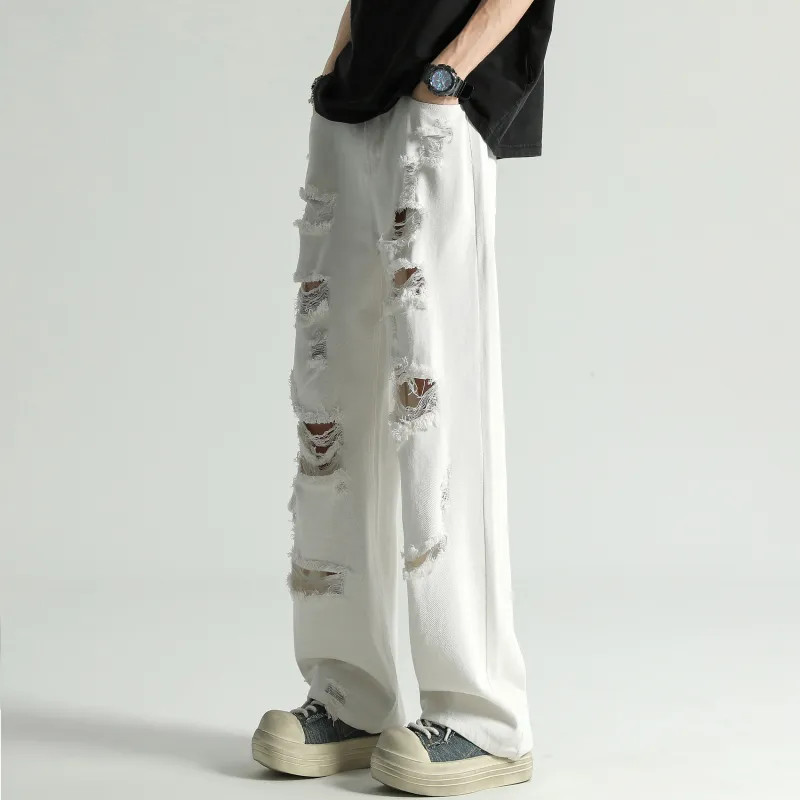 Love Monster Jeans Unisex White-3