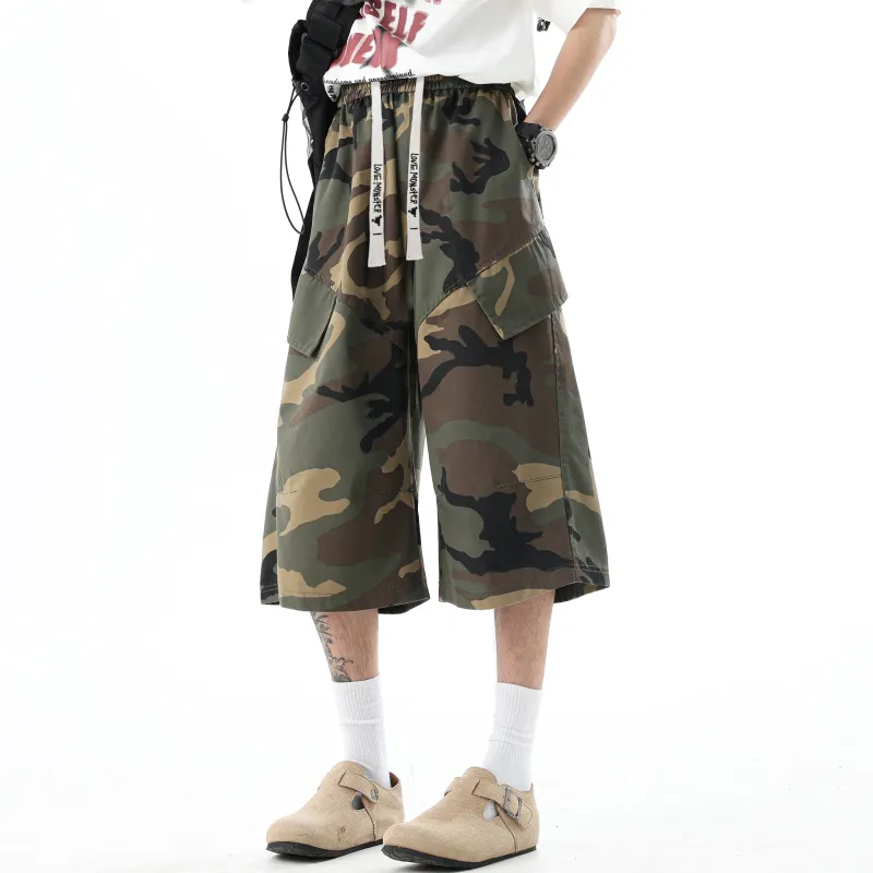 Love Monster Casual Shorts Unisex Camouflage-7