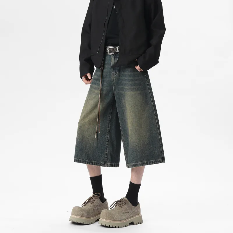 Love Monster Denim Shorts Unisex-6