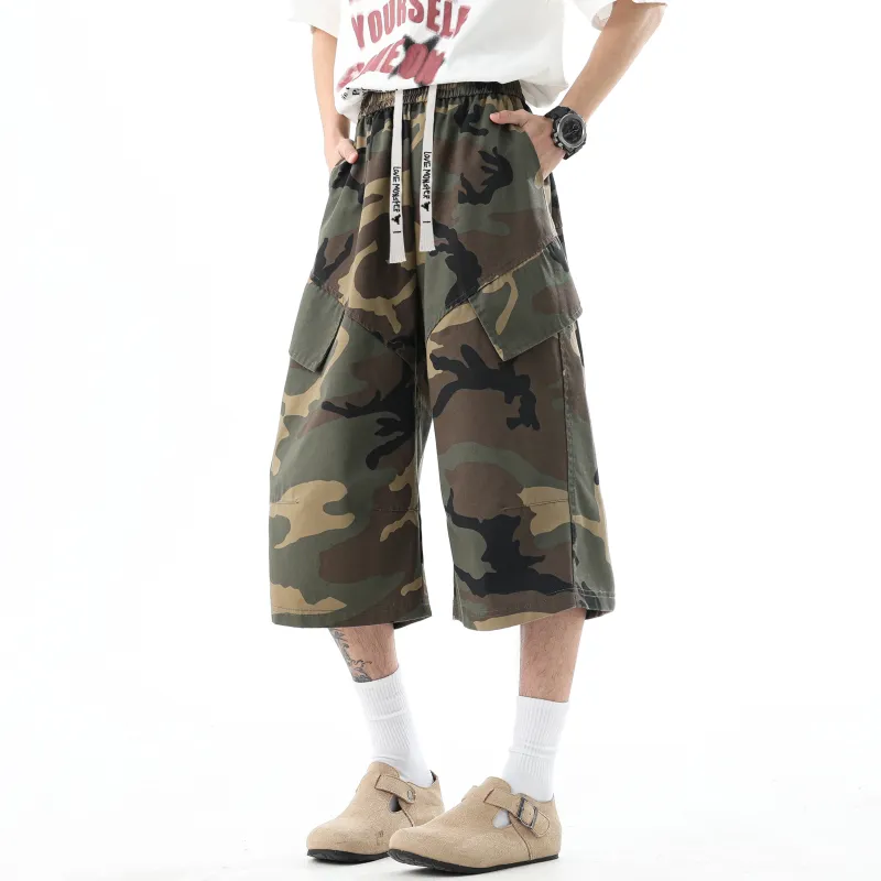 Love Monster Casual Shorts Unisex Camouflage-3