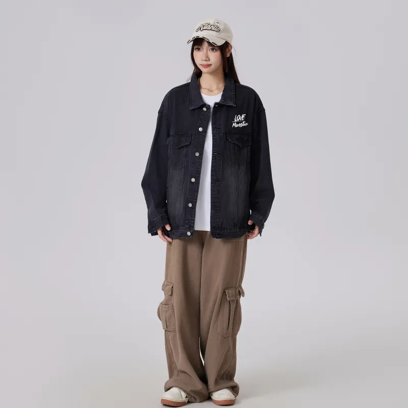 Love Monster Denim Jacket Unisex-2