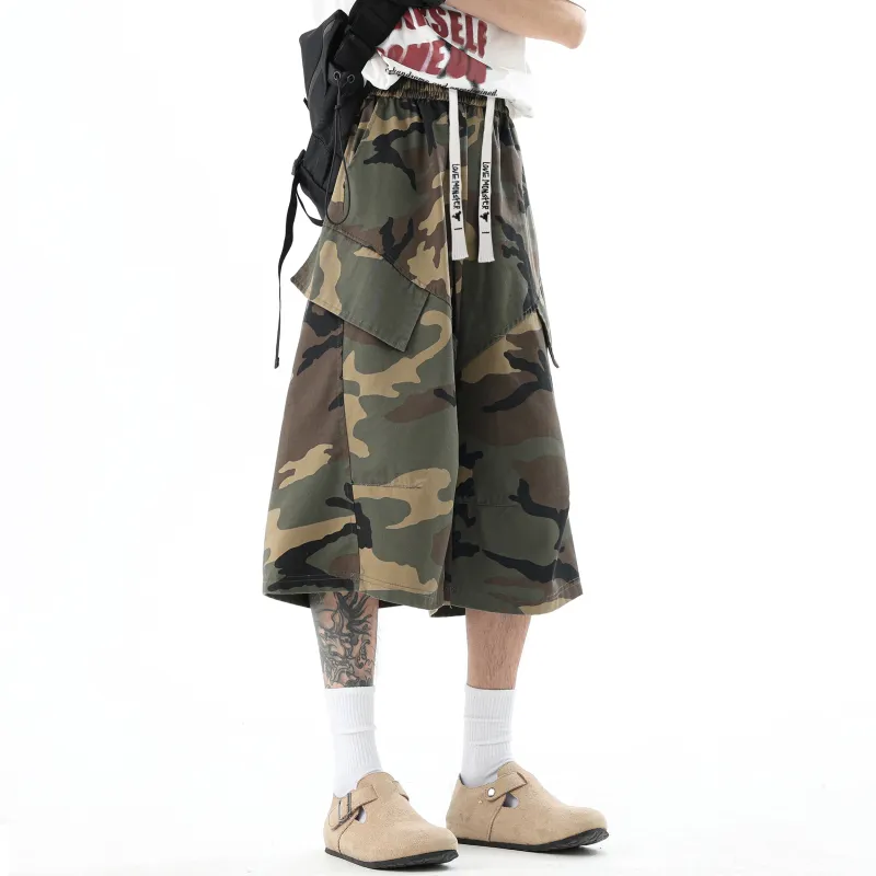 Love Monster Casual Shorts Unisex Camouflage-2