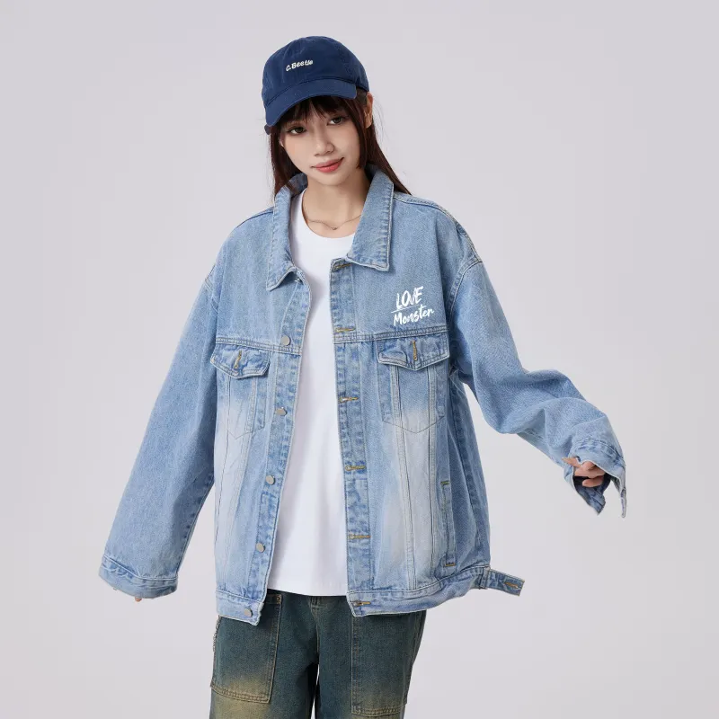 Love Monster Denim Jacket Unisex-14