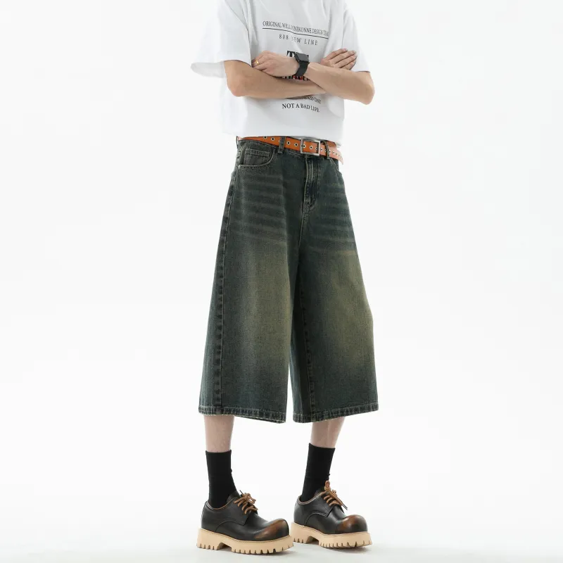 Love Monster Denim Shorts Unisex-8