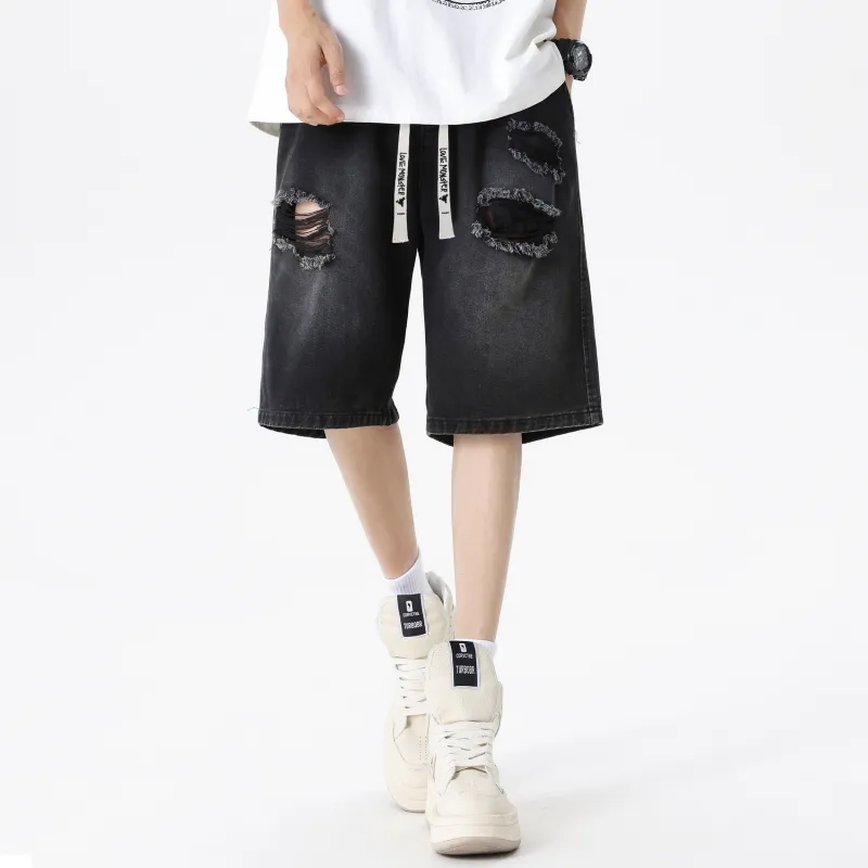 Love Monster Denim Shorts Unisex-7