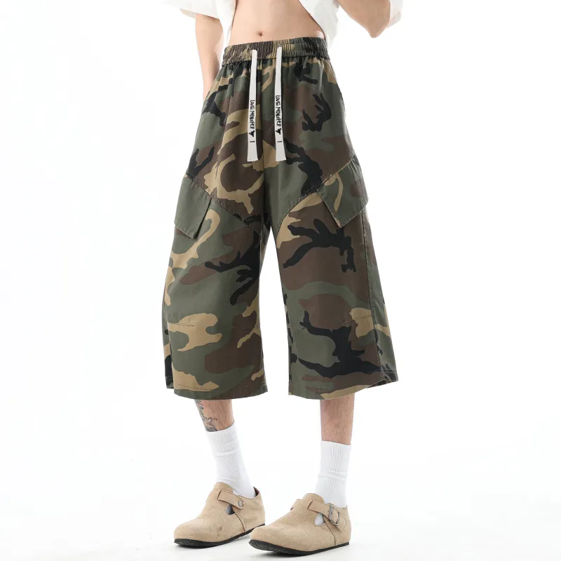 Love Monster Casual Shorts Unisex Camouflage-4