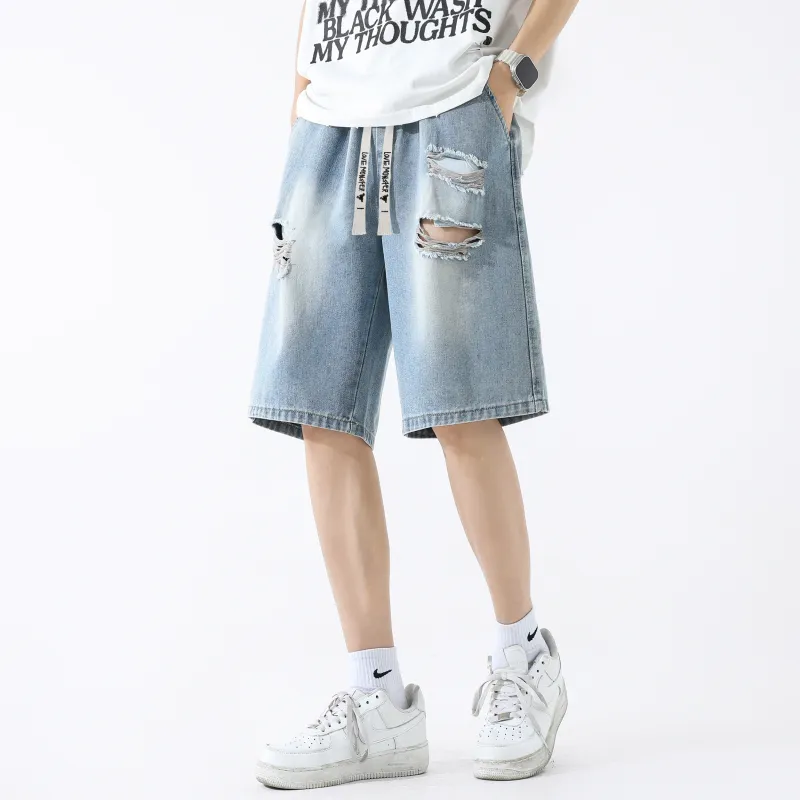 Love Monster Denim Shorts Unisex-13
