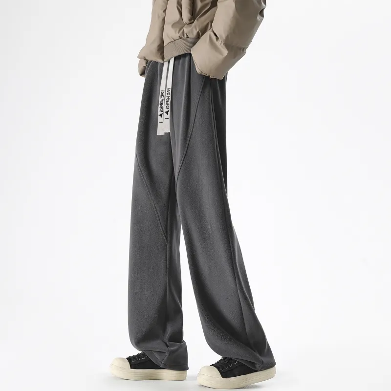 Love Monster Casual Pants Unisex Brown-10