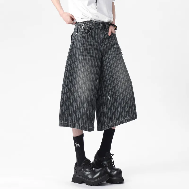 Love Monster Denim Shorts Unisex-11